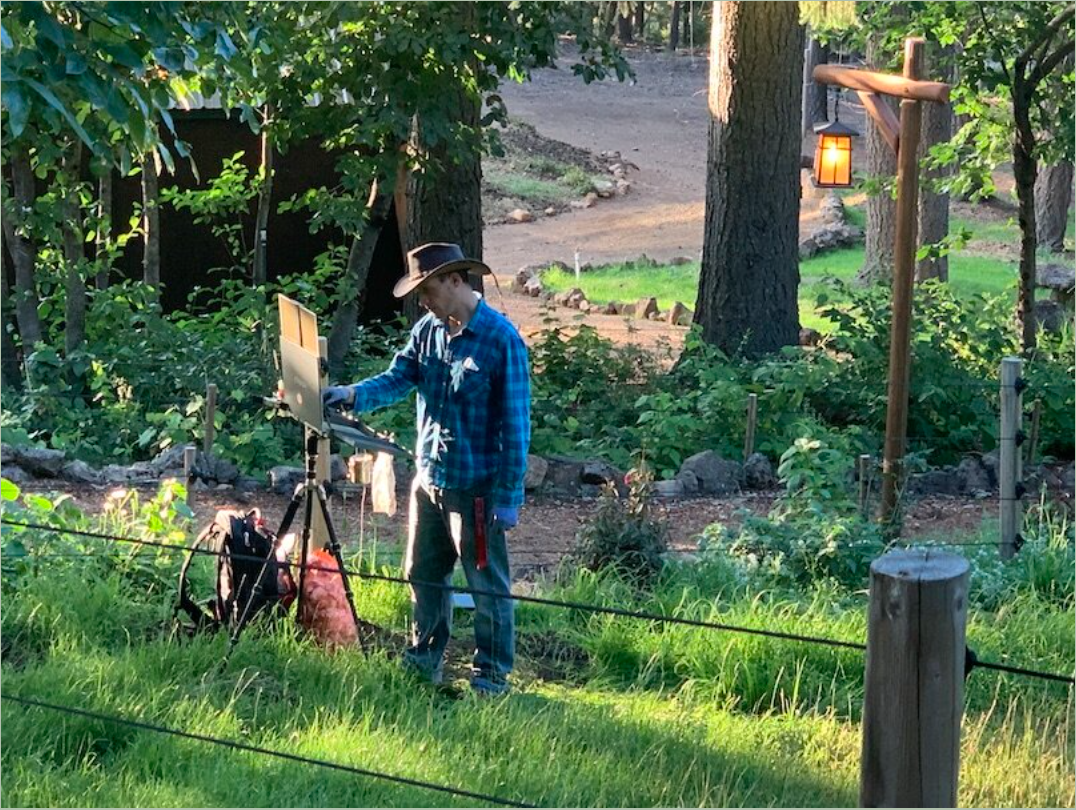 Joey Painting on the Ranch